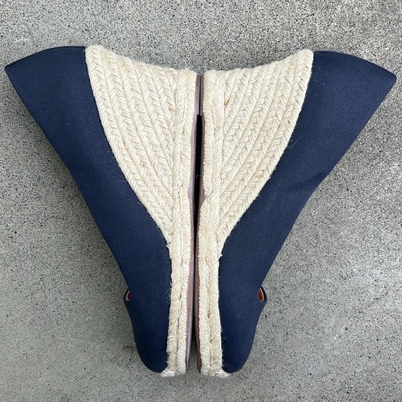J CREW FACTORY Canvas Espadrille Wedges NWOB Size 8.5 - Picture 8 of 13